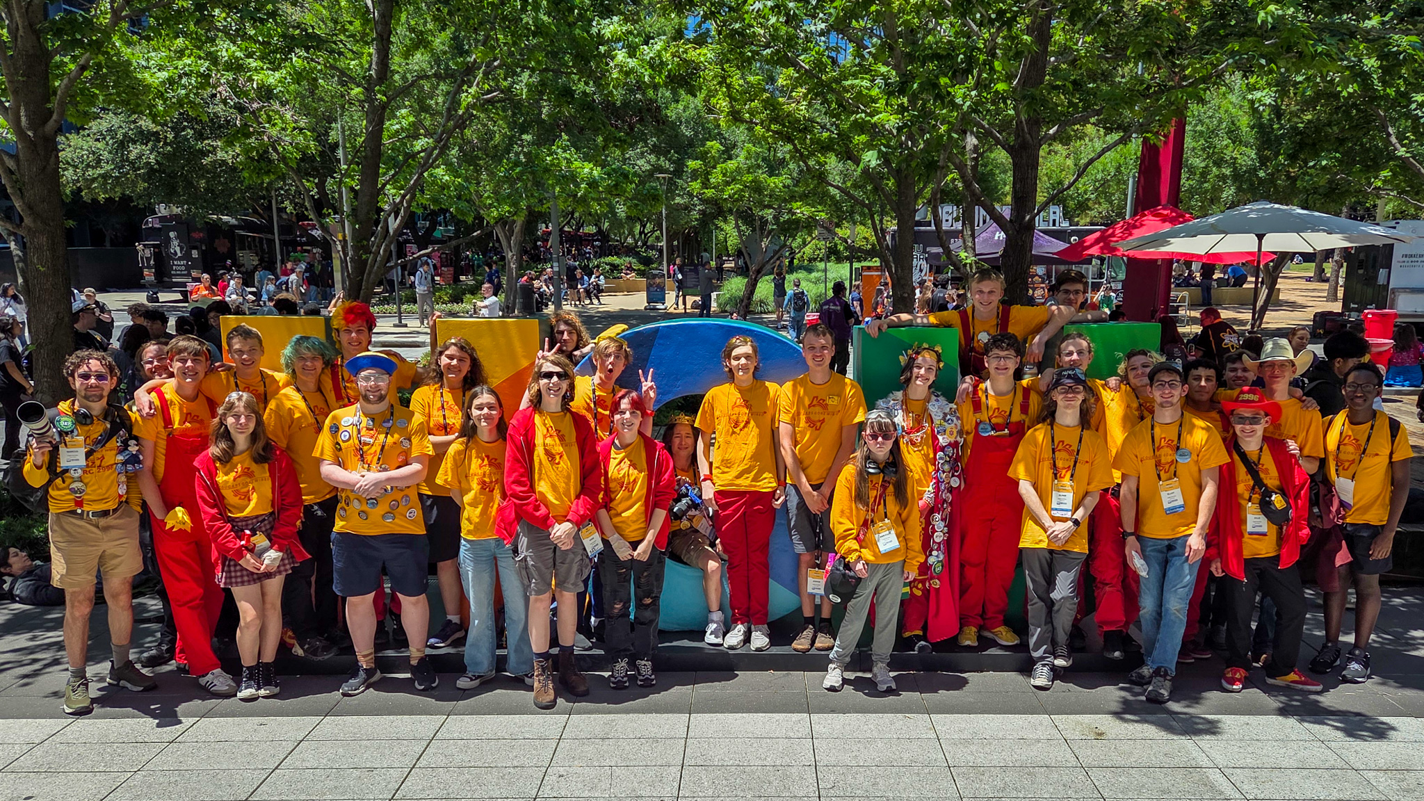 Team 2996 poses together for a team photo.